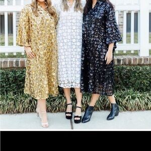 Elegant Black Sequin Midi Dress